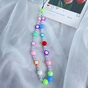 Star + Pearl Phone Strap